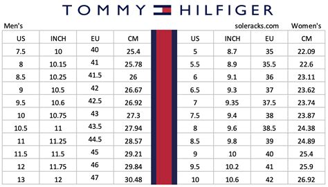 tommy hilfiger belt size guide